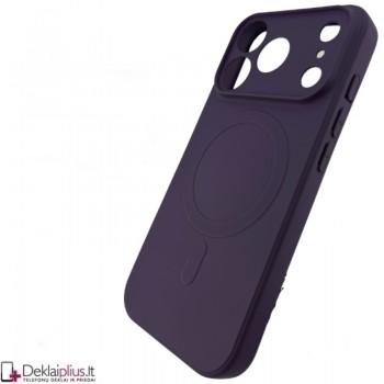 Guminis dėklas su magsafe - violetinis (Apple Iphone 17 Pro Max/18 Pro Max) Guminis dėklas su magsafe - violetinis (Apple Iphone 17 Pro Max/18 Pro Max)